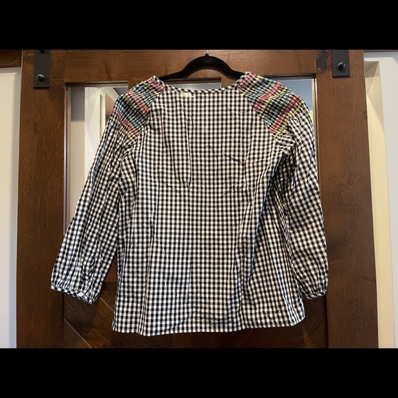 Madewell Gingham Top with Tassle Tie Medium. Excellent Condition. - Picture 2 of 5